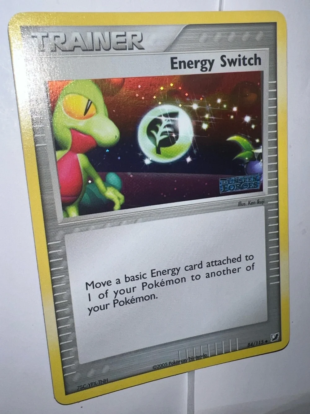 Pokemon Trainer Card - Yellow Border Energy Switch